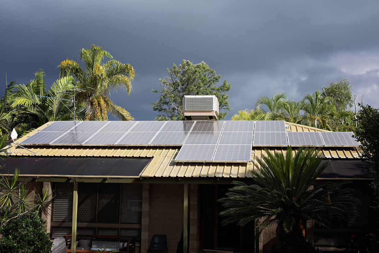 Solar Panels on House Roof